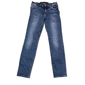 Joe's Jeans Women's Ankle Cigarette Jeans Straight Ankle Size 26 Blue Distressed